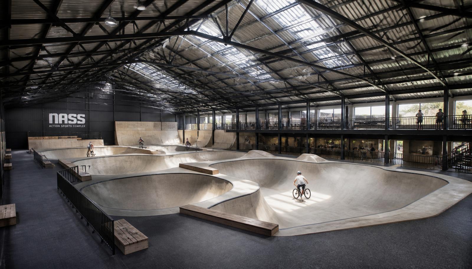 Artist's impression: Indoor arena - skate & BMX hall for the Project Motion campus